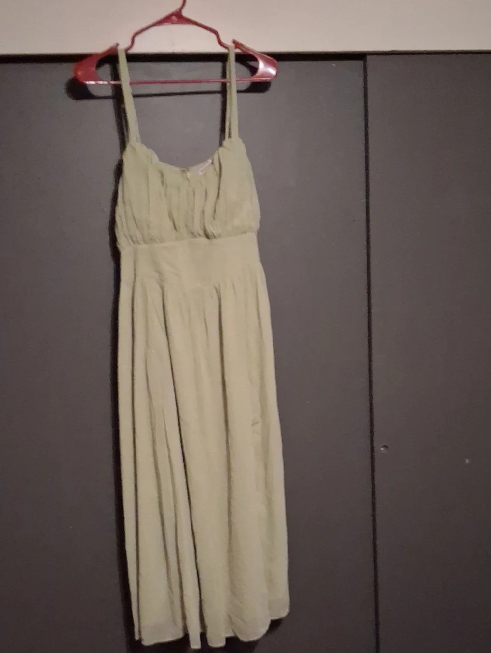 Abercrombie & Fitch Light Green Maxi Dress